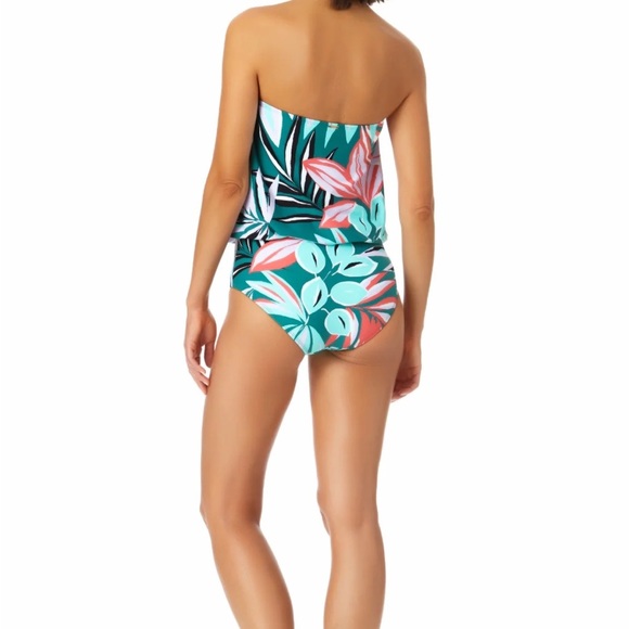 NWT Anne Cole one piece bathing suit - size 8 multi color zesty green - Picture 2 of 7